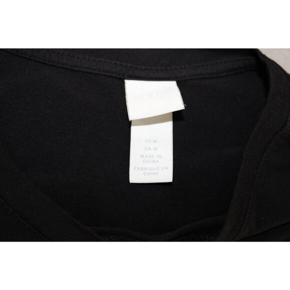 H&M Black Rhinestone “Précieuse” Graphic Tee Women’s Size M - Picture 3 of 3